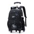 Natural Fish New Product Student Pull up Backpack Boys and Girls Climbing Stairs 3-6 Grades Primary School Students Reduce Burden, Lightweight Hair Replacement