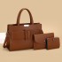 Cross border foreign trade women's bag 2025 new large capacity three piece set commuting can be slung over one shoulder handbag wholesale