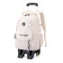 Natural Fish Pull Rod Backpack Primary School Students 3-6 Grades Climbing Stairs High Grade Backpack Large Capacity