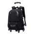 Natural Fish 2023 Summer New Pull up Backpack Detachable for Male Middle and High School Students, Large Capacity One Piece Hair Replacement, Six Wheels