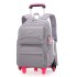 Natural Fish One Piece dropshipping for elementary school students, six wheeled climbing ladder, pull rod backpack, high school large capacity backpack, cross-border