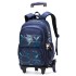 Printed scroll backpack, natural fish large capacity backpack, boys' junior high school and elementary school students' fashionable backpack, cross-border wholesale