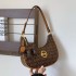 Underarm bag French 2024 new trendy bag casual bag versatile half moon tooth bag moon bag single shoulder diagonal cross bag