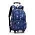 Natural Fish: One piece dropshipping for junior and senior high school students. Pull up backpack with multiple colors and six wheels for climbing stairs. Cross border backpack