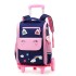 Natural fish hair replacement pull rod backpack for girls and boys in grades 23, 45, and 45, lightweight backpack with printed logo