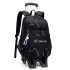 Natural Fish New Pull up Backpack Wholesale for High School and Primary School Students, Grades 2-6, Large Capacity Cross border Dual use Backpack