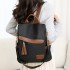 Cross border foreign trade backpack for women 2024 new fashionable large capacity travel backpack, simple and casual student backpack