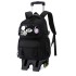 Natural Fish Primary and Secondary School Students' Pull up Backpack, Female Children's Backpack, Climbing Stairs, Resistant to Dirt, Export backpack for grades 3-6