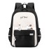 Minimally designed backpack for female junior high school students with high appearance and cute elementary school students. High capacity lightweight backpack for middle school students