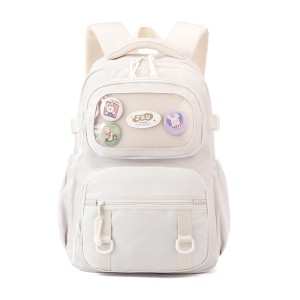 Natural Fish Elementary School Student Backpack Pain Bag Middle School Student Girls' School Reduce Burden Backpack Children's 3-6 Grades Storage