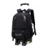 Natural Fish 2023 Summer New Pull up Backpack Detachable for Male Middle and High School Students, Large Capacity One Piece Hair Replacement, Six Wheels