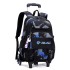 Natural Fish New Pull up Backpack Wholesale for High School and Primary School Students, Grades 2-6, Large Capacity Cross border Dual use Backpack