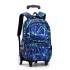 Natural Fish: One piece dropshipping for junior and senior high school students. Pull up backpack with multiple colors and six wheels for climbing stairs. Cross border backpack