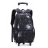 A dropshipping natural fish pull rod backpack with large capacity, fashionable backpacks for boys, girls, primary and secondary school students, cross-border bestseller