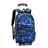 Natural Fish: One piece dropshipping for junior and senior high school students. Pull up backpack with multiple colors and six wheels for climbing stairs. Cross border backpack