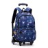 Natural Fish: One piece dropshipping for junior and senior high school students. Pull up backpack with multiple colors and six wheels for climbing stairs. Cross border backpack