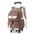 Natural backpack fish new lightweight pull rod backpack for primary school girls, large capacity for 3-6 grade middle school students