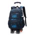 Natural Fish New Product Student Pull up Backpack Boys and Girls Climbing Stairs 3-6 Grades Primary School Students Reduce Burden, Lightweight Hair Replacement