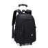 Wholesale of Natural Fish backpacks for middle and high school students, pull rod backpacks for men, fashionable six wheeled stair climbing bags, large capacity computer bags