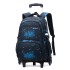 Natural Fish New Product Student Pull up Backpack Boys and Girls Climbing Stairs 3-6 Grades Primary School Students Reduce Burden, Lightweight Hair Replacement