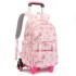 Natural Fish New Style 2nd to 6th Grade Stair Climbing Pull Rod Backpack Junior High School Boys Large Capacity Detachable One Piece Hair Collection