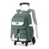 Natural backpack fish new lightweight pull rod backpack for primary school girls, large capacity for 3-6 grade middle school students