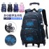 Natural Fish New Product Student Pull up Backpack Boys and Girls Climbing Stairs 3-6 Grades Primary School Students Reduce Burden, Lightweight Hair Replacement