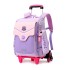 Natural Fish New Boys and Girls Primary School Students' Pull up Backpack for Grades 3-6, Detachable Backpack for Climbing Stairs