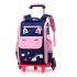 Natural fish hair replacement pull rod backpack for girls and boys in grades 23, 45, and 45, lightweight backpack with printed logo