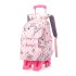 Natural Fish New Style, 2nd to 6th Grades, Climbing Stairs, Pullrod Backpack, Girls' Junior High School, Large Capacity, Detachable, One Piece Hair Collection