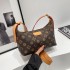 Internet celebrity retro printed bag for women 2024 new European and American fashion armpit bag, high-end and versatile diagonal shoulder bag