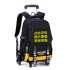 A dropshipping natural fish pull rod backpack for elementary school students aged 6-12, a detachable backpack for boys, cross-border bestseller