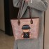 North Bag 2025 Four Seasons Large Capacity Commuter New Shoulder Bag Retro Cartoon Outing Leisure Tote Bag