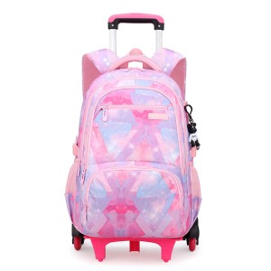 Natural Fish New Product Student Pull up Backpack Boys and Girls Climbing Stairs 3-6 Grades Primary School Students Reduce Burden, Lightweight Hair Replacement