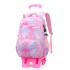 Natural Fish New Product Student Pull up Backpack Boys and Girls Climbing Stairs 3-6 Grades Primary School Students Reduce Burden, Lightweight Hair Replacement