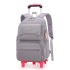 Natural Fish One Piece dropshipping for elementary school students, six wheeled climbing ladder, pull rod backpack, high school large capacity backpack, cross-border