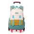 Natural Fish's new pull rod backpack reduces the burden on elementary school girls, with a large capacity backpack for children and elementary school students. One piece dropshipping for children and elementary school students