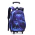 A dropshipping natural fish pull rod backpack with large capacity, fashionable backpacks for boys, girls, primary and secondary school students, cross-border bestseller