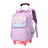 Natural Fish Elementary School Backpack Pull up Bag for Grades 1-3-6 School Backpack Dual use Six Wheel Stair Climbing Wholesale