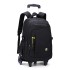 Wholesale of Natural Fish backpacks for middle and high school students, pull rod backpacks for men, fashionable six wheeled stair climbing bags, large capacity computer bags