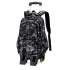 Natural Fish Junior High School Large Capacity Backpack, Good for School, Pull up Backpack to Reduce Burden, Easy Dragging Bag, Climbing Stairs