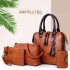 Cross border foreign trade, French European and American fashion crossbody women's bag four piece set, retro mother and child single shoulder handbag factory wholesale