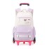 Natural fish pull rod backpack can be carried and used for two purposes. Six wheeled stair climbing backpack for junior high school students. Large capacity backpack for high school students