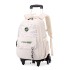 Natural Fish Pull Rod Backpack Primary School Students 3-6 Grades Climbing Stairs High Grade Backpack Large Capacity