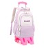 Natural Fish New Backpack for Children 3-6 Grades Primary School Students Pulling Rod with Wheels Climbing Stairs Dual purpose Junior High School Backpack