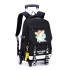 A dropshipping natural fish pull rod backpack for elementary school students aged 6-12, a detachable backpack for boys, cross-border bestseller