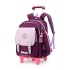 Natural Fish New British Style Pull up Backpack for Primary School Boys and Girls, Durable and Large Capacity, First to Sixth Grade Hair Collection