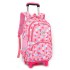 Daifa Natural Fish Pull Rod Backpack Primary School Students 3-5 Grades Girls Six Wheel Staircase Climbing 8-12 Years Old Large Capacity