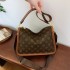 Louis NK Commuter Bag 2024 New Fashionable Women's Bag High Quality Retro Old Flower Shoulder Bag Leisure Bag Diagonal Cross Bag