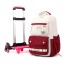 Natural fish pull rod backpack can be carried and used for two purposes. Six wheeled stair climbing backpack for junior high school students. Large capacity backpack for high school students